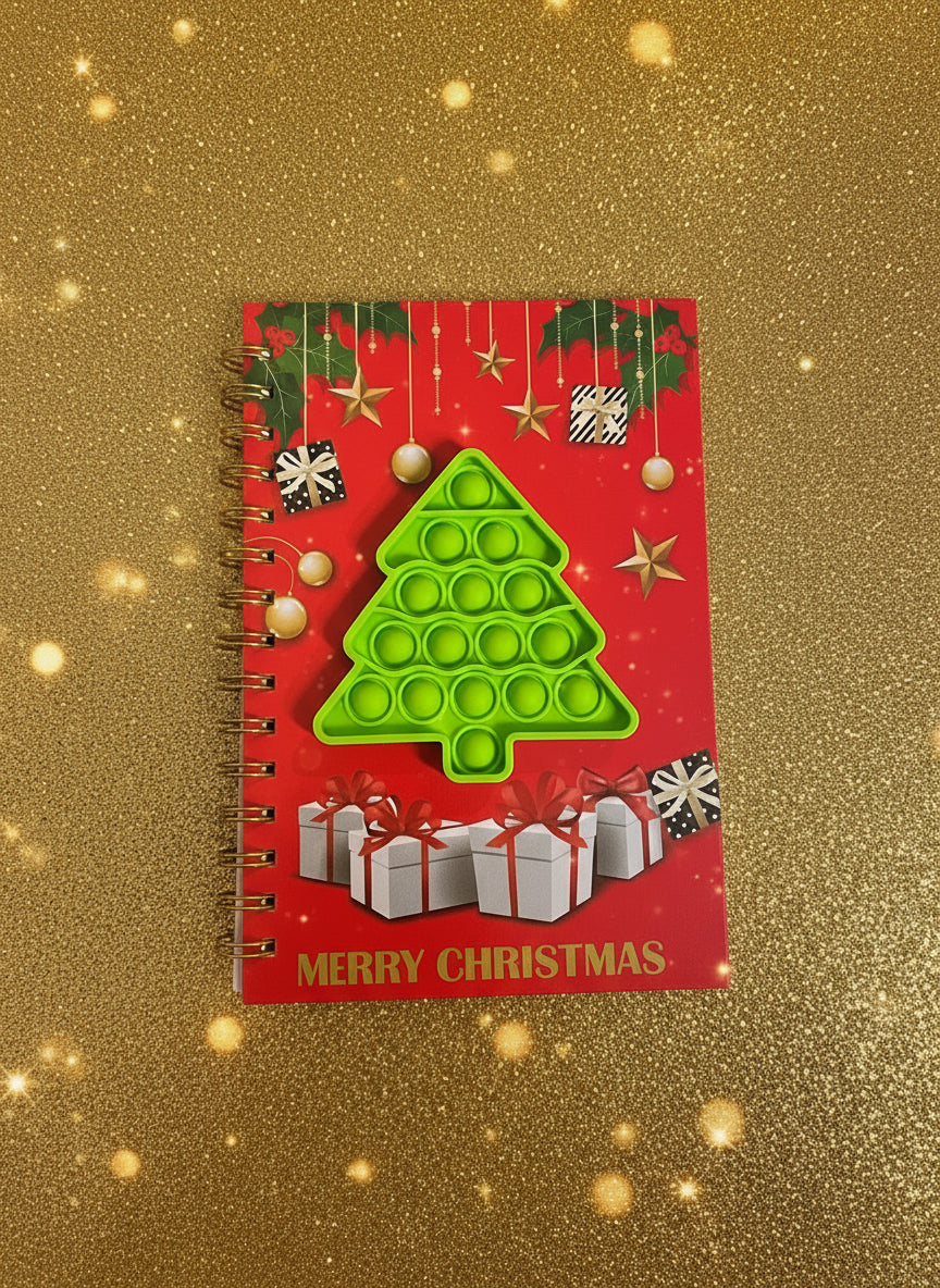 Christmas pop-it notebook