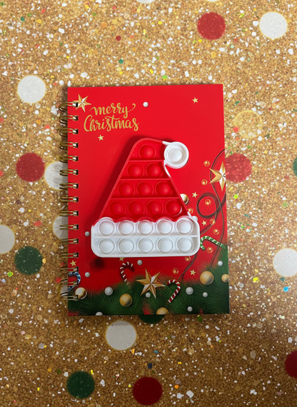 Christmas pop-it notebook