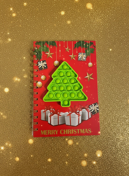 Christmas pop-it notebook